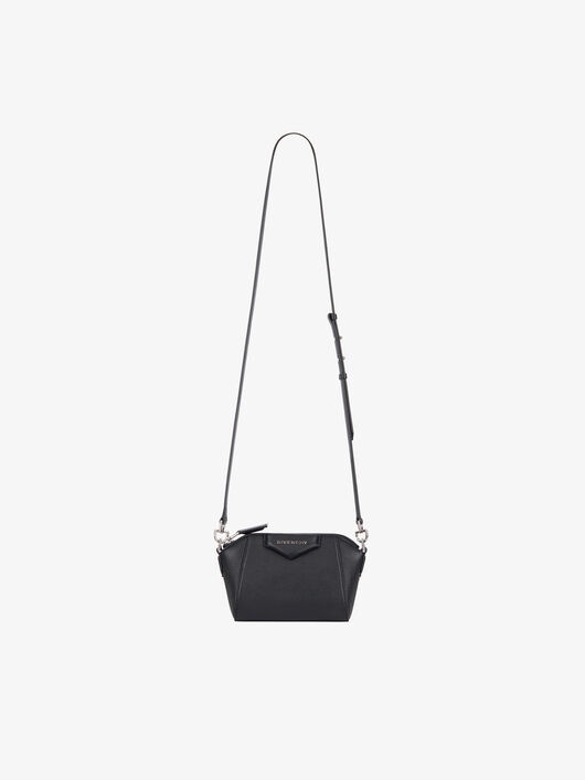 NANO ANTIGONA BAG IN GRAINED LEATHER - 1