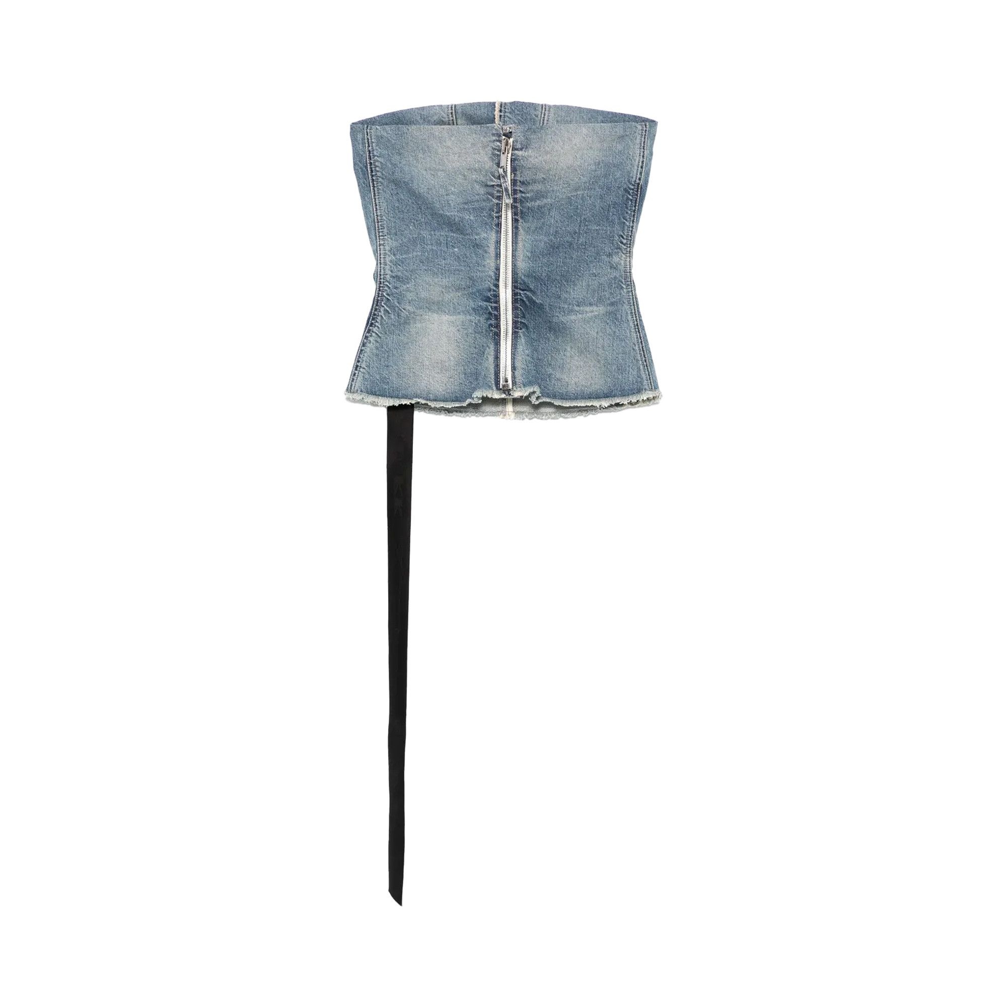 Rick Owens DRKSHDW Denim Bustier Top 'Washed Indigo' - 2