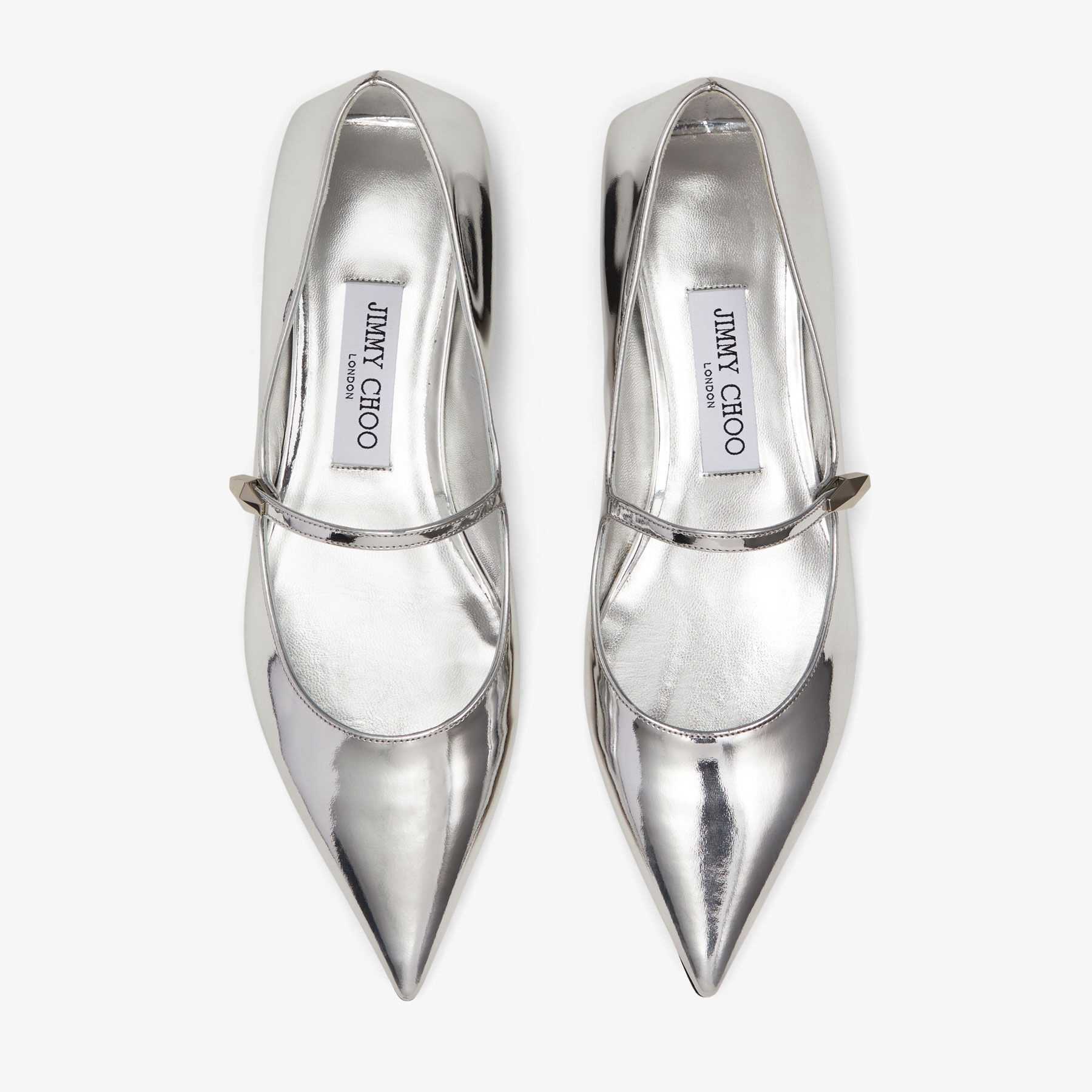 Carolyn Flat
Silver Liquid Metal Leather Flats - 5