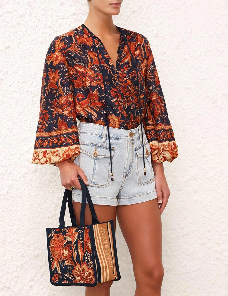 SMALL JACQUARD TOTE 3