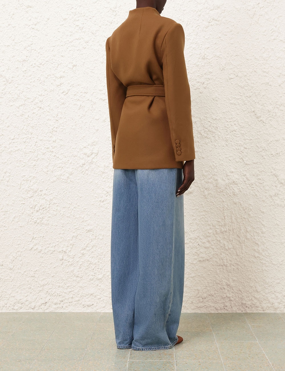 CRUSH BELTED BLAZER - 4