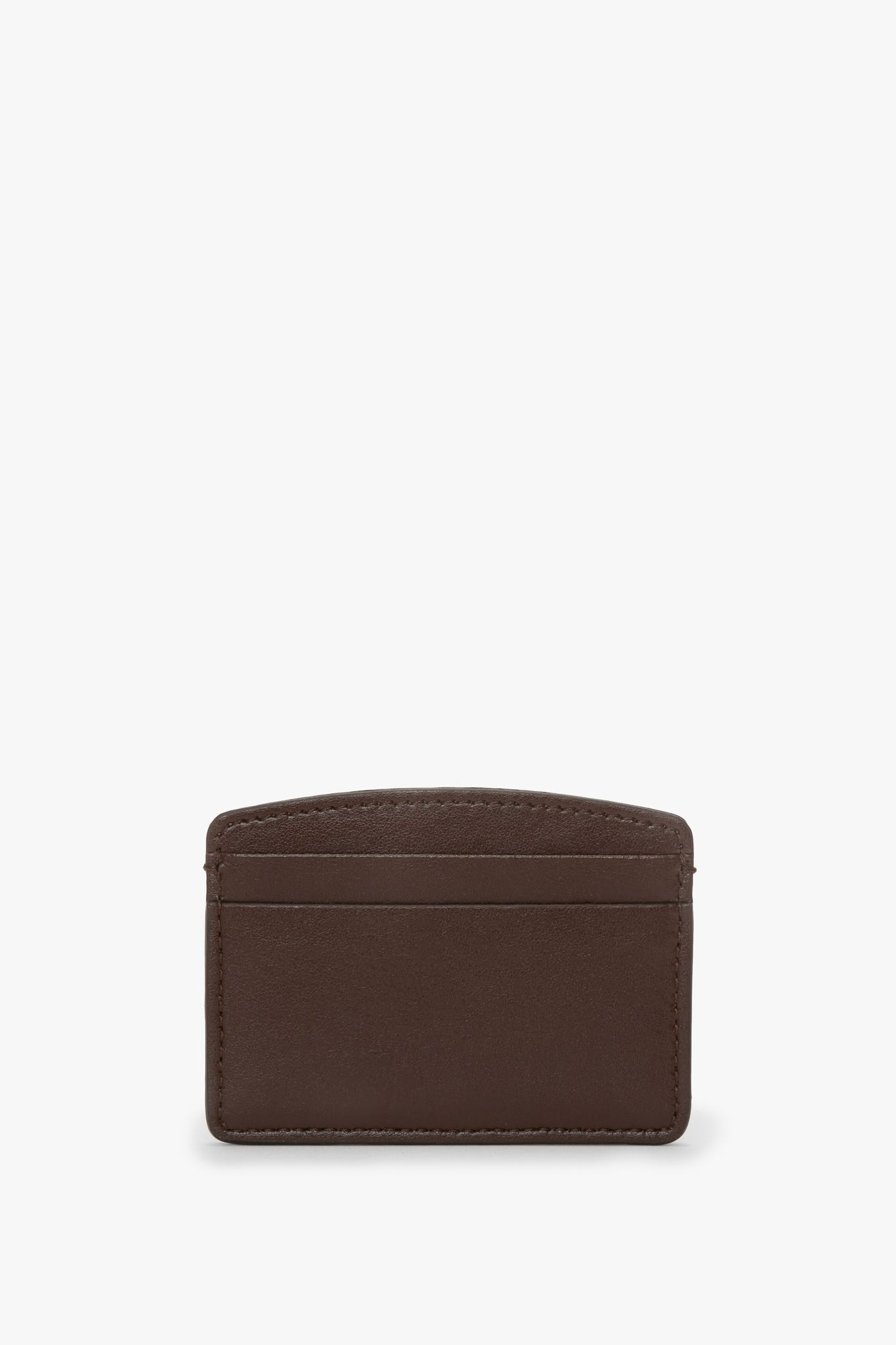 Victoria Card Holder In Dark Brown Smooth Leather - 3