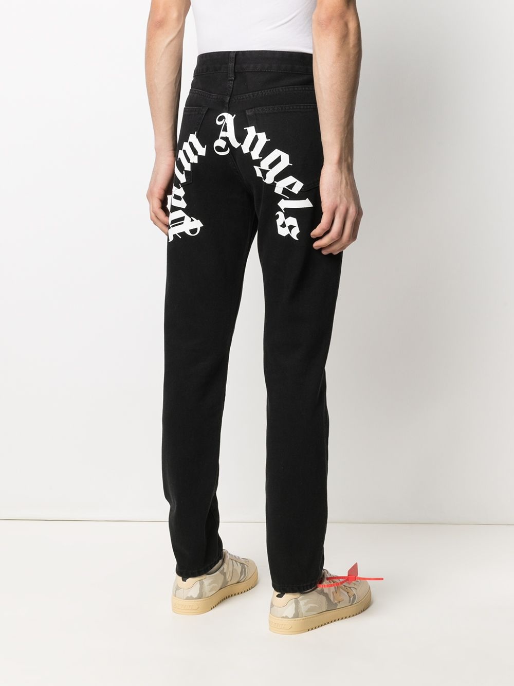 side logo-patch jeans - 4