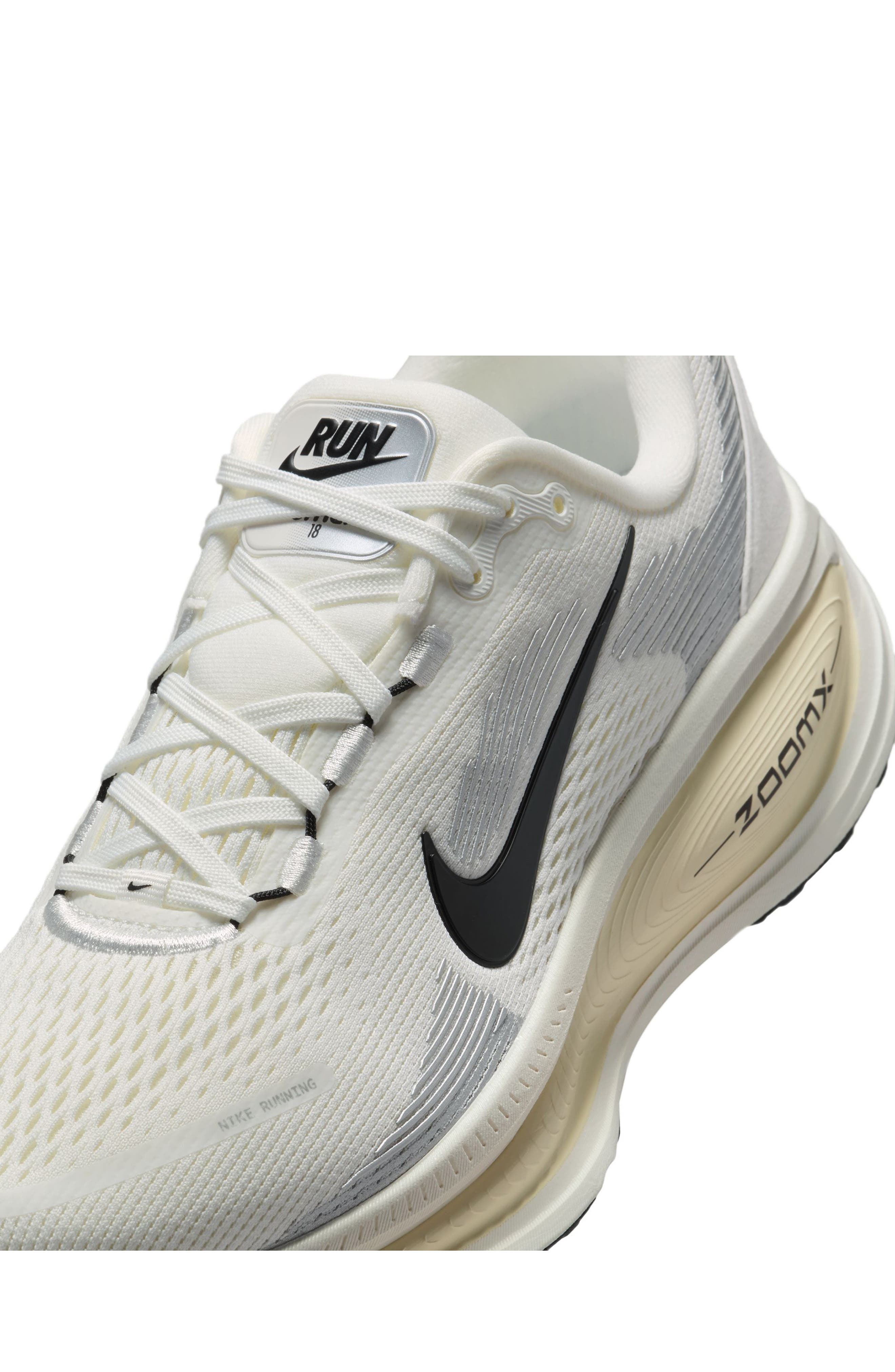 Nike Vomero 18 Running Shoe in White/Black/Coconut at Nordstrom - 9