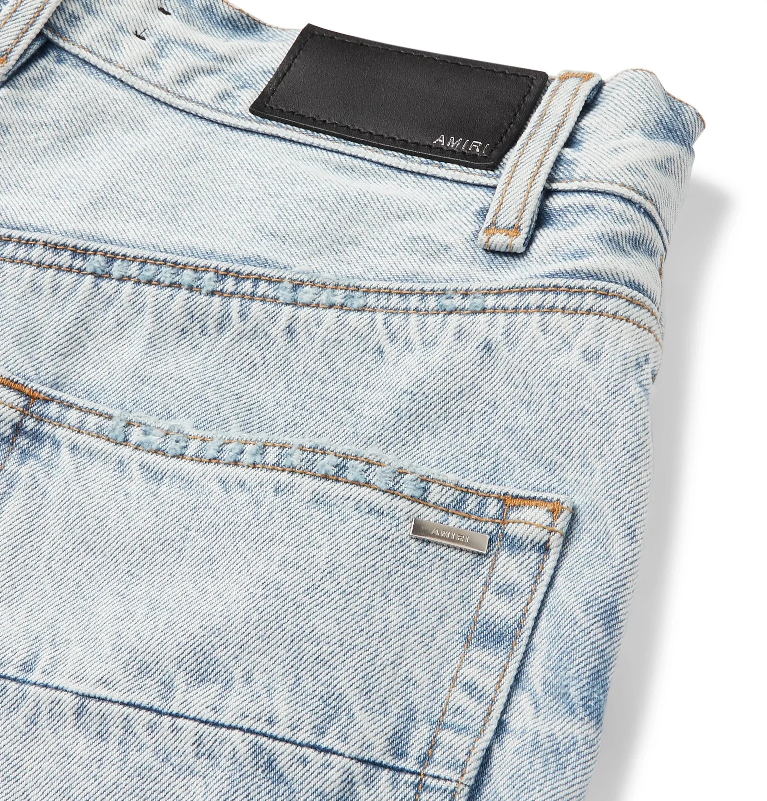 Thrasher Panelled Distressed Denim Shorts - 10