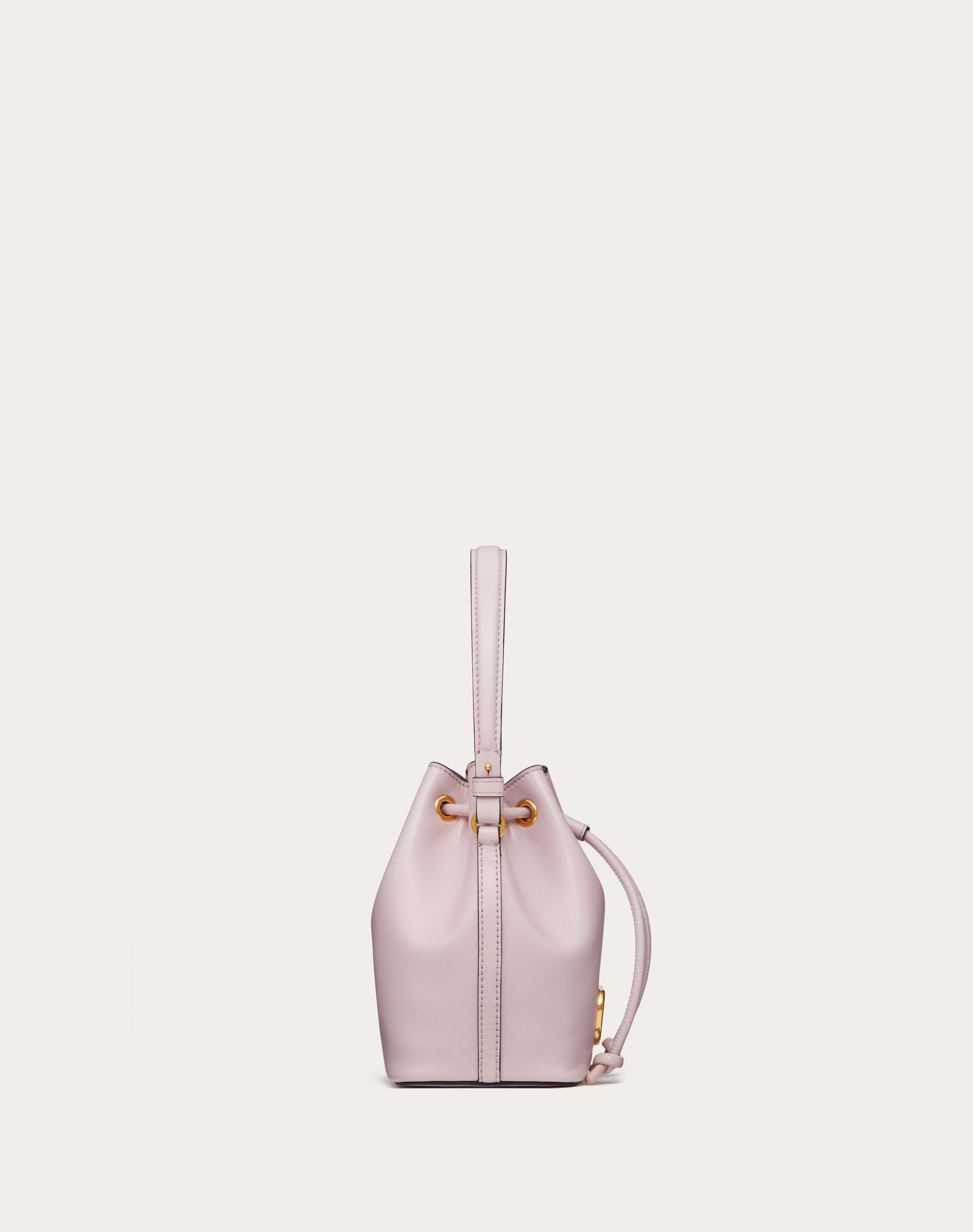 MINI VLOGO SIGNATURE BUCKET BAG IN NAPPA LEATHER - 5