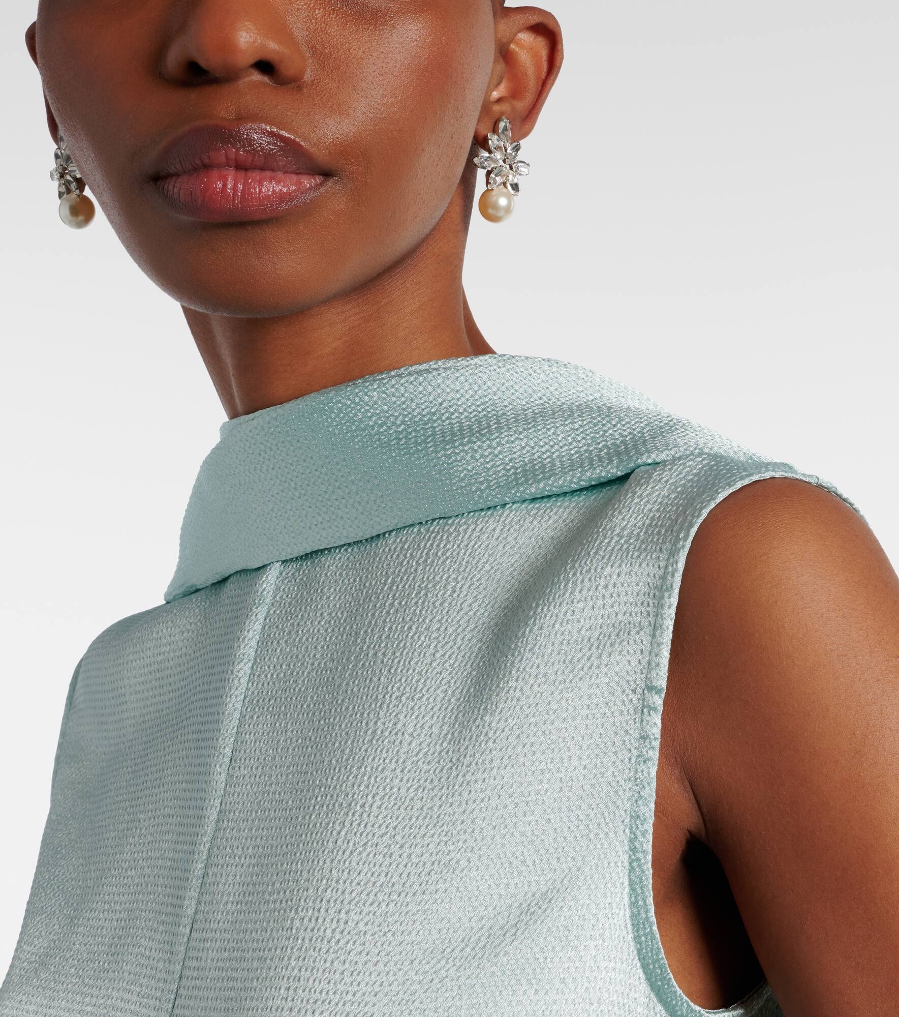 Liza embellished faux pearl earrings - 6