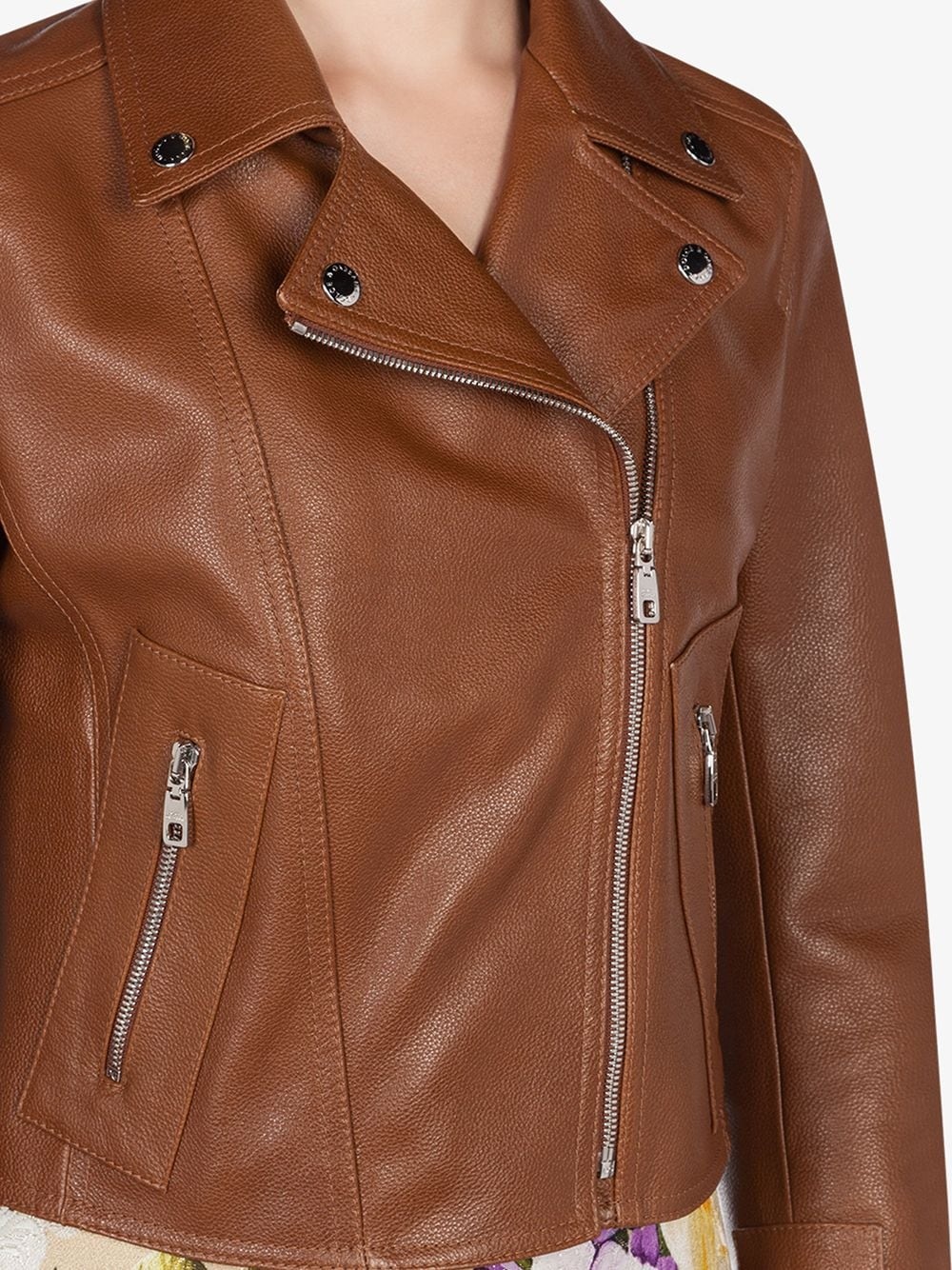 leather biker jacket - 5