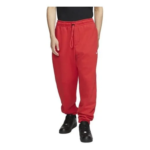 Men's Nike Lab Collection Retro Casual Fleece Lined Long Pants/Trousers University Red AV8279-657 - 1