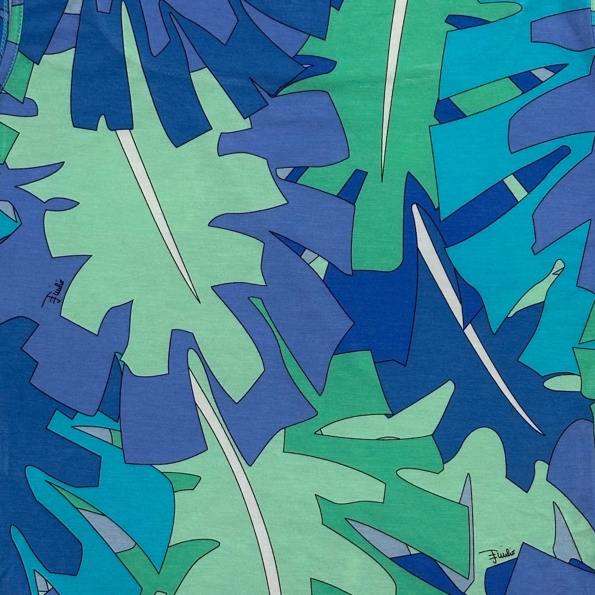 EMILIO PUCCI Spring Summer 2007 Leaf Print Tank Top - 4