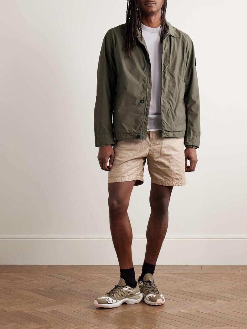 Stone Island Logo-Appliquéd Garment-Dyed Shell Jacket outlook