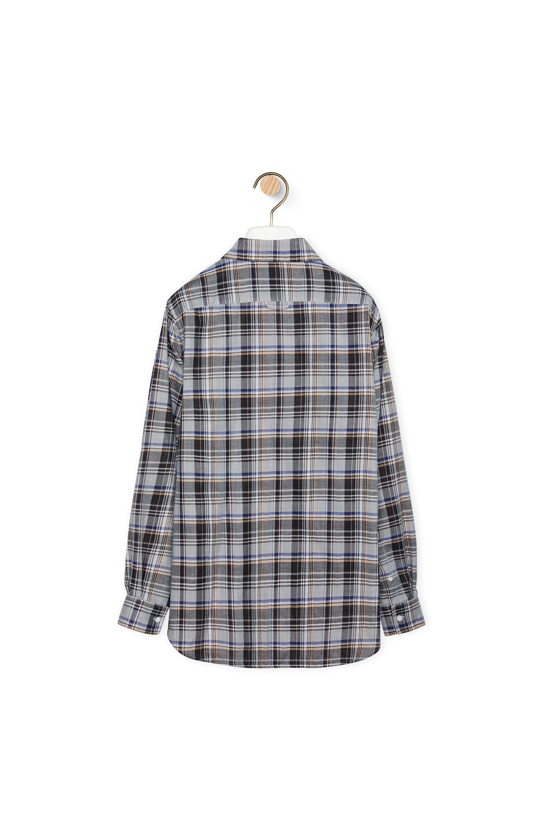 Check shirt in cotton and polyester - 2