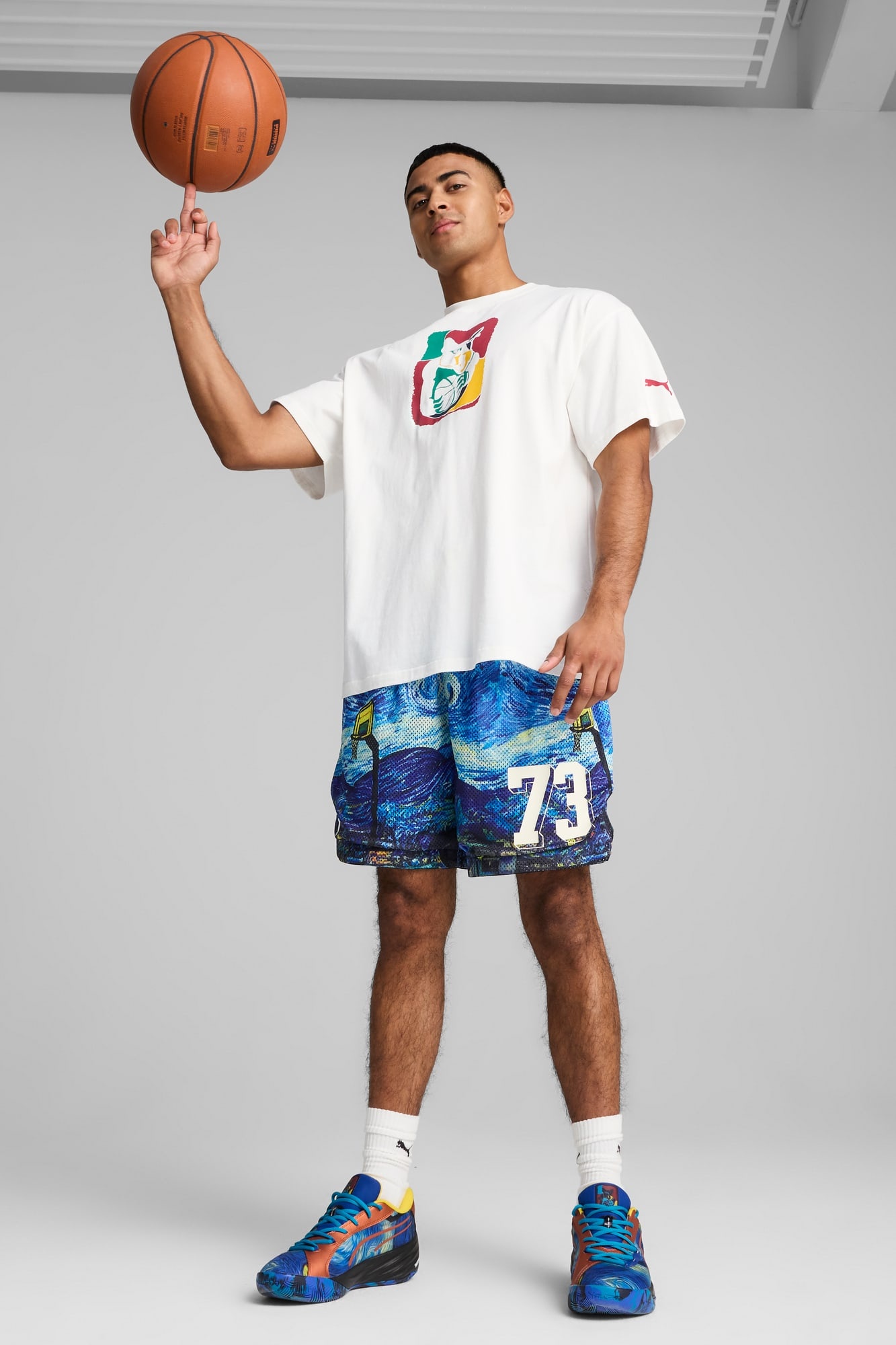Dylan Exhibit Men's 7" All-Over-Print Shorts - 5
