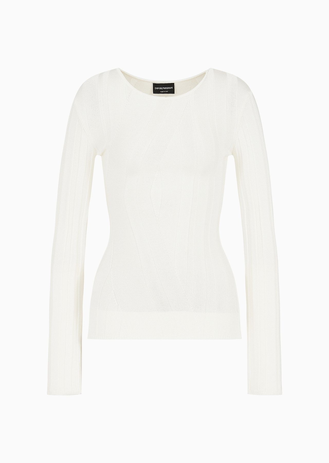 Viscose jumper with an irregular pattern - 1