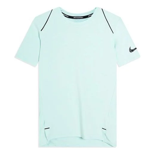 Men's Nike Dry Top Ss Hyperelite Elite Basketball Casual Sports Short Sleeve Green T-Shirt 895207-35 - 1
