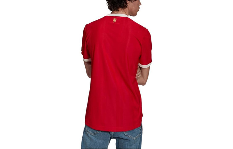 adidas Men's adidas Alphabet Printing Short Sleeve Soccer/Football Jersey AU Player Edition Manchester Unit outlook