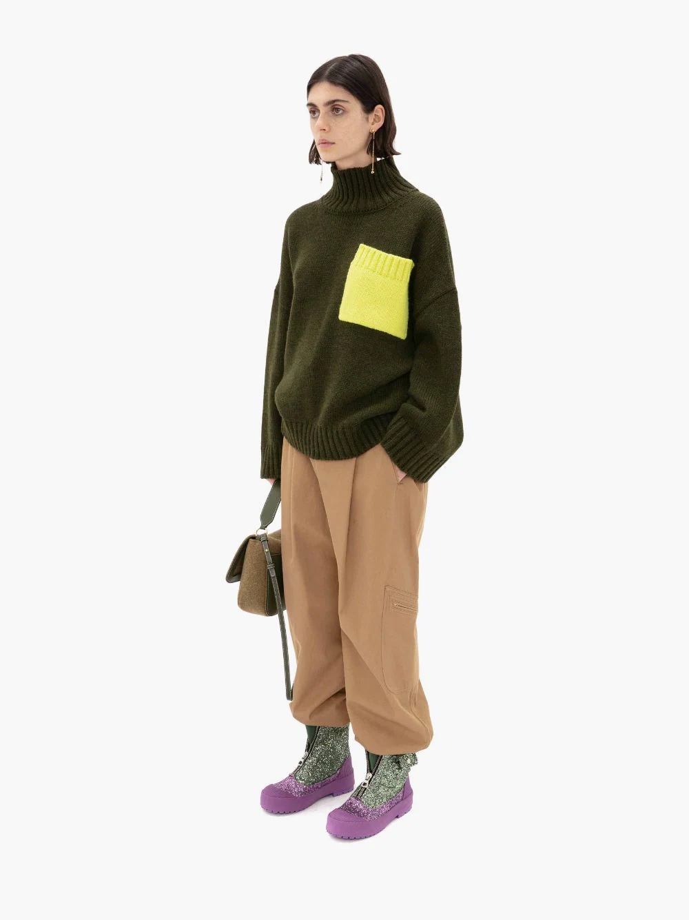 PATCH POCKET TURTLENECK JUMPER - 3