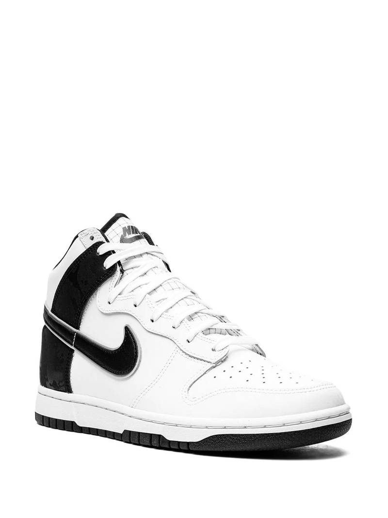 Nike Dunk High Retro SE "White Black Camo" sneakers outlook