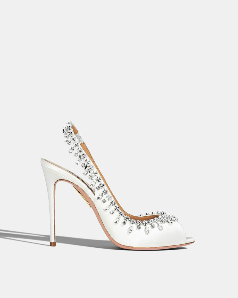 Temptation Crystal Satin Sandal 105 1