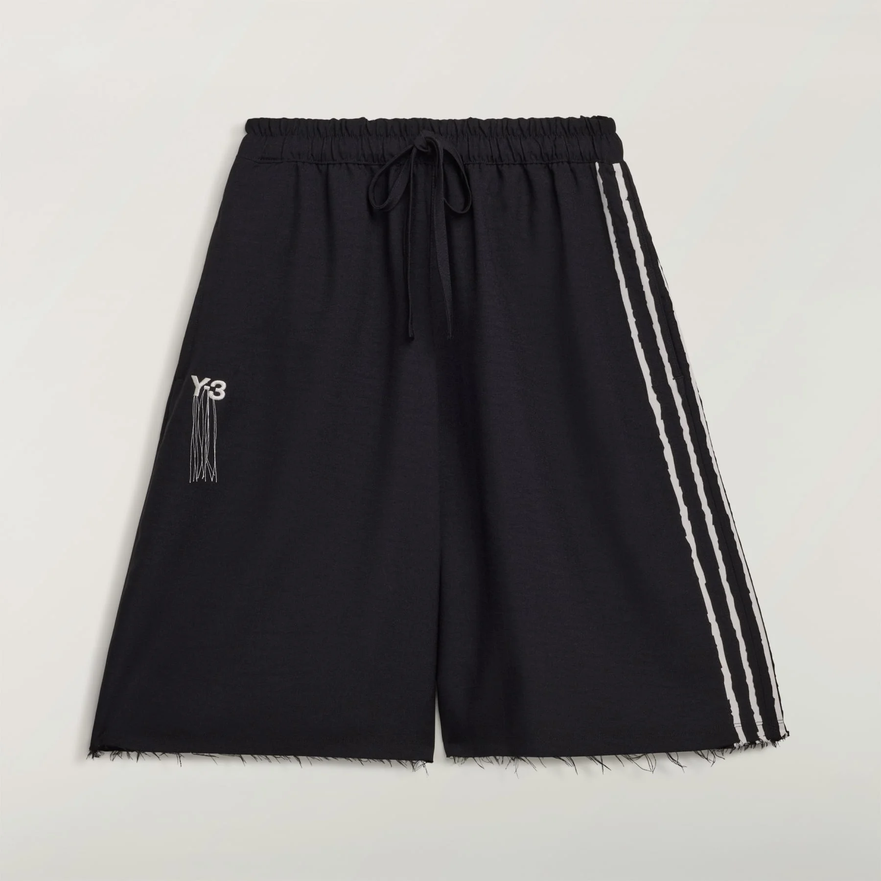 Y-3 SPORT UNIFORM RAW CUT 3-Stripes SHORTS - 1