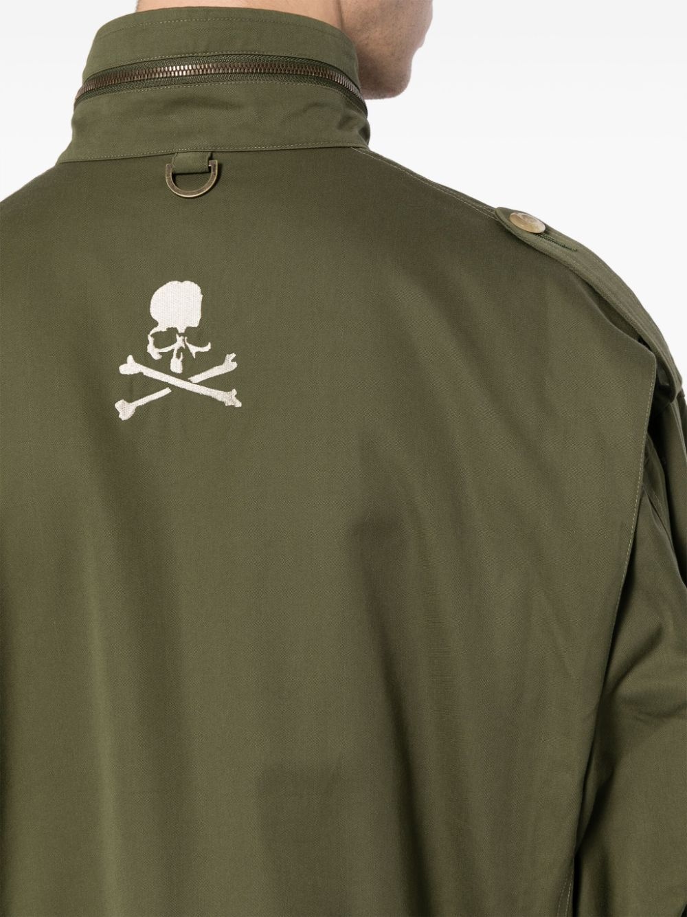 logo-print zip-detail jacket - 5