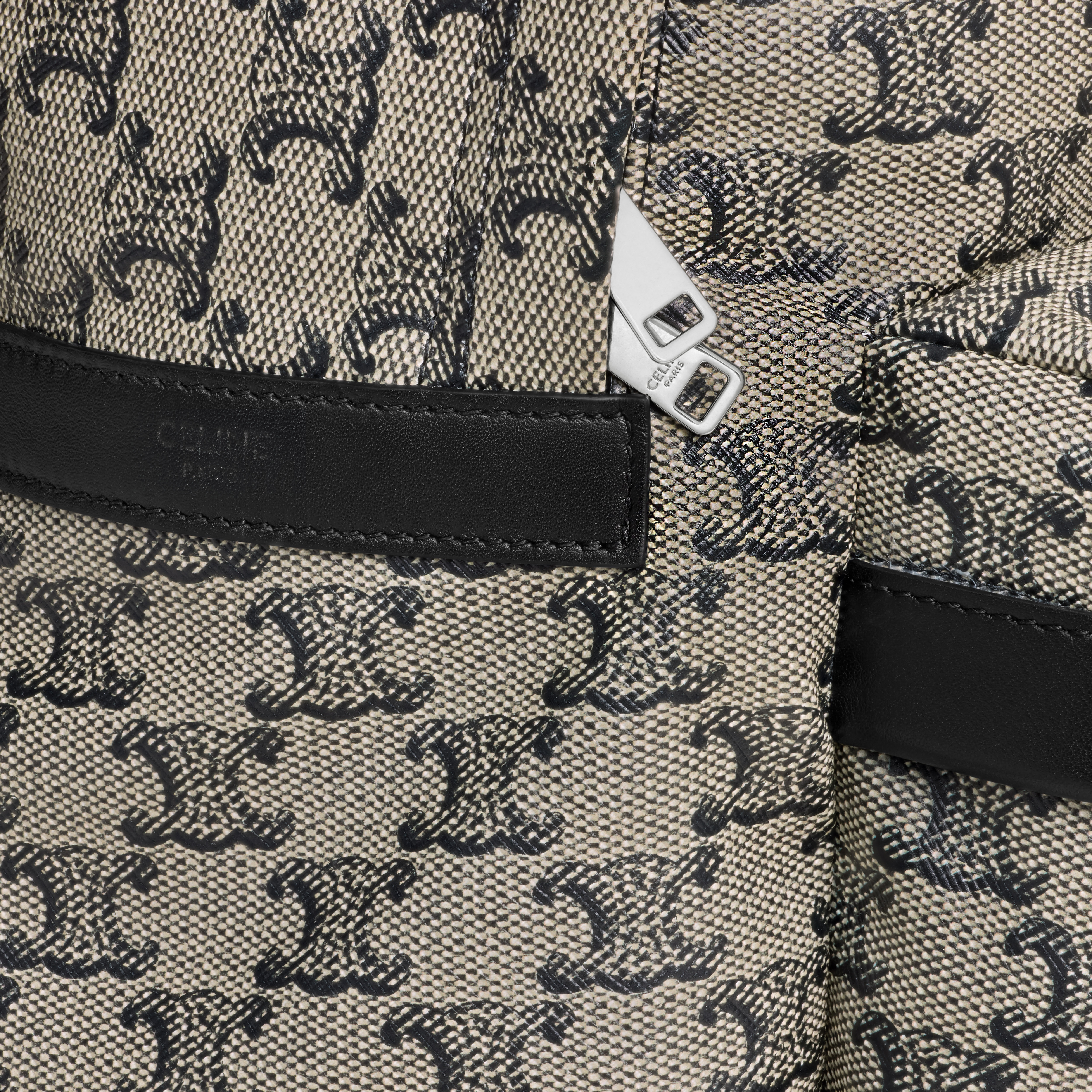 Medium Backpack in TRIOMPHE CANVAS AND CALFSKIN - 4