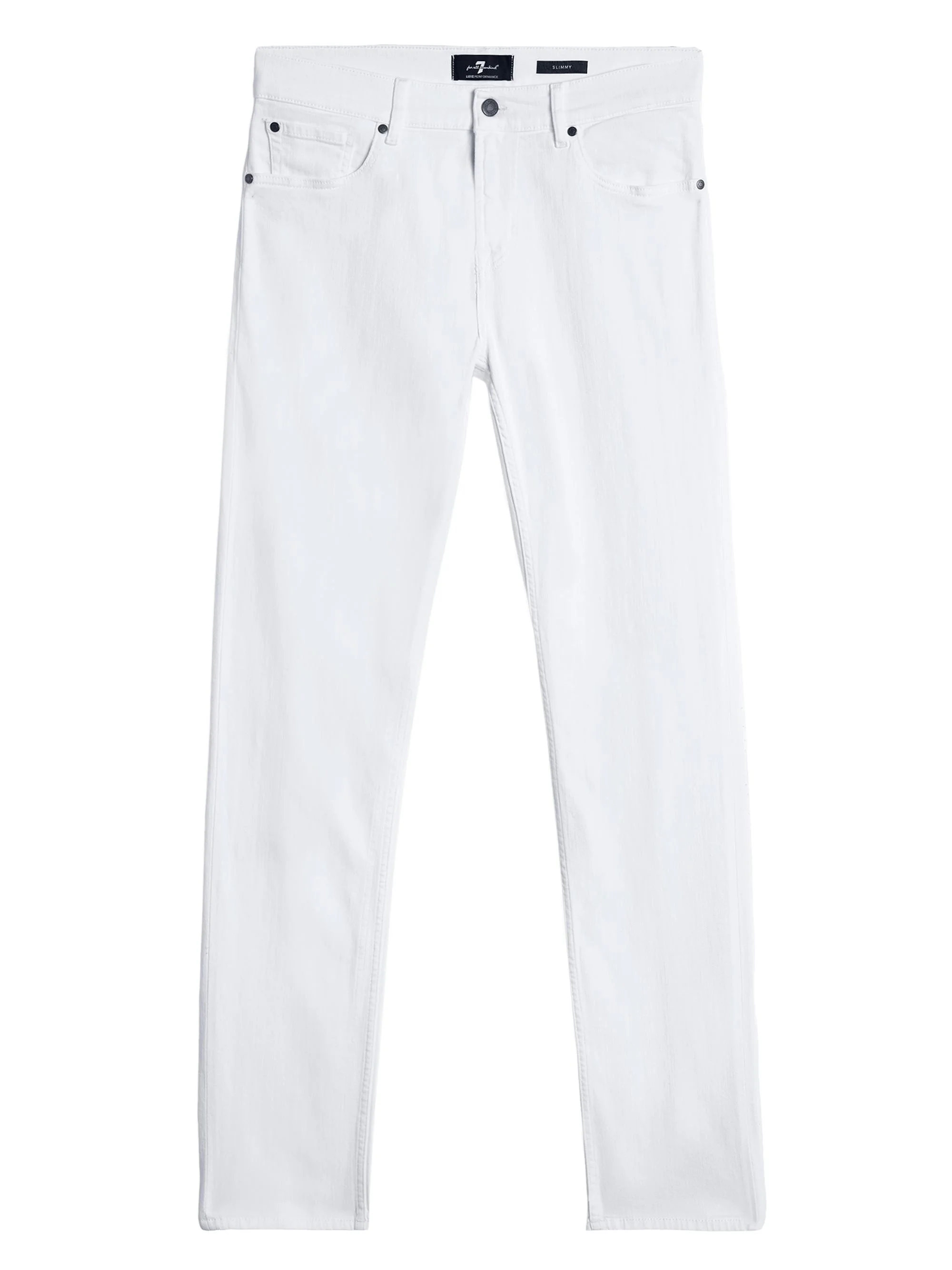 Men's Slimmy Stretch Mid-Rise Jeans - White - 1