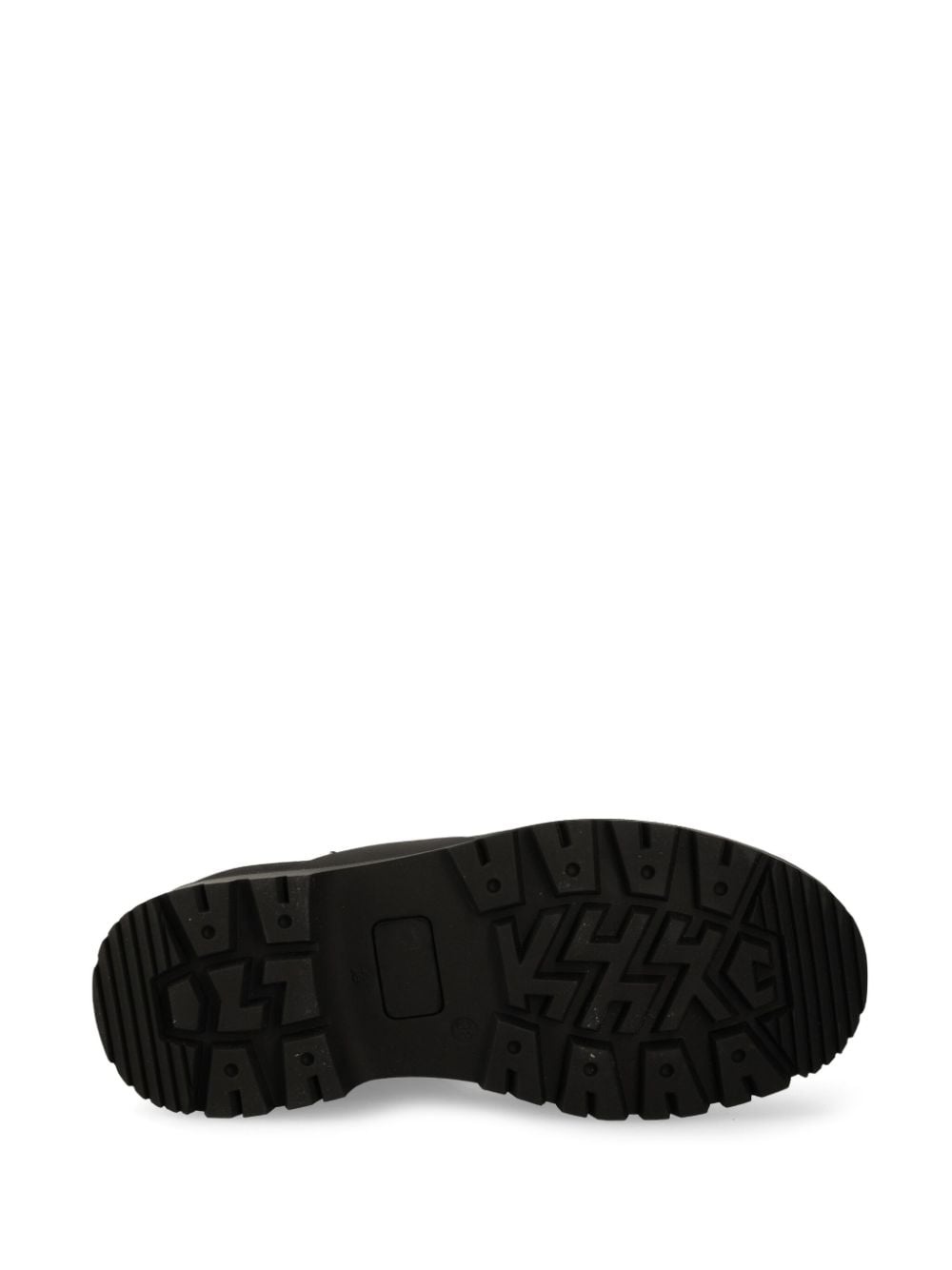 logo-plaque suede boots - 5