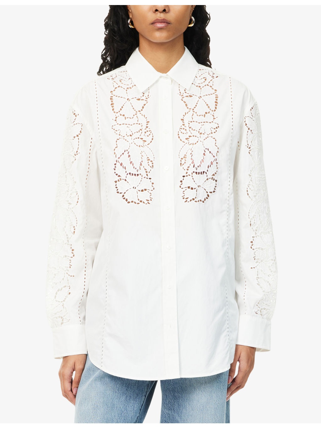 Embroidered Relaxed-Fit Cotton Shirt - 3