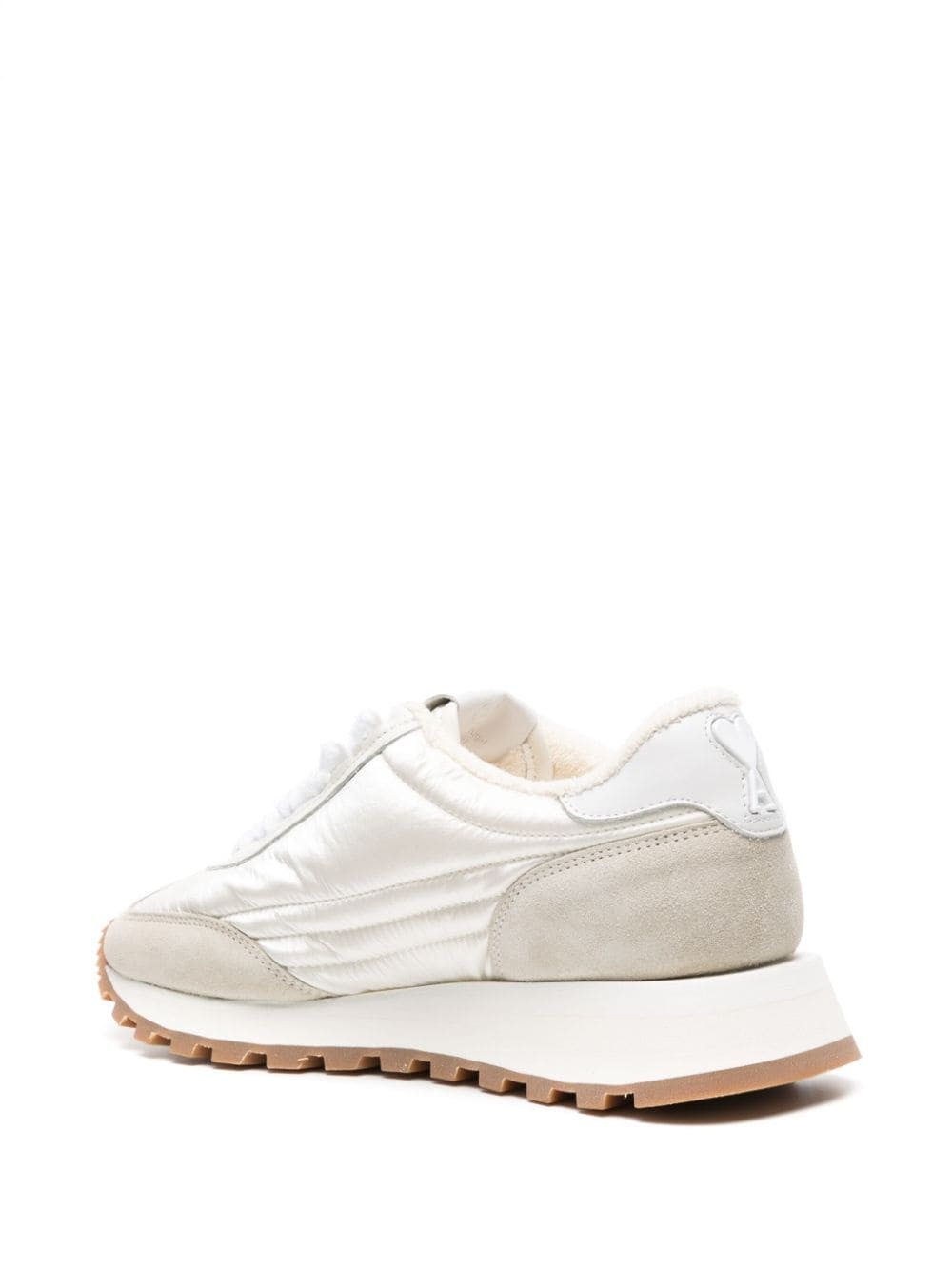 【関税込み】AMI Paris オフホワイト＆ベージュ Rush スニーカー AMI PARIS】送料/関税込 RUSH SNEAKERS (AMI PARIS/スニーカー