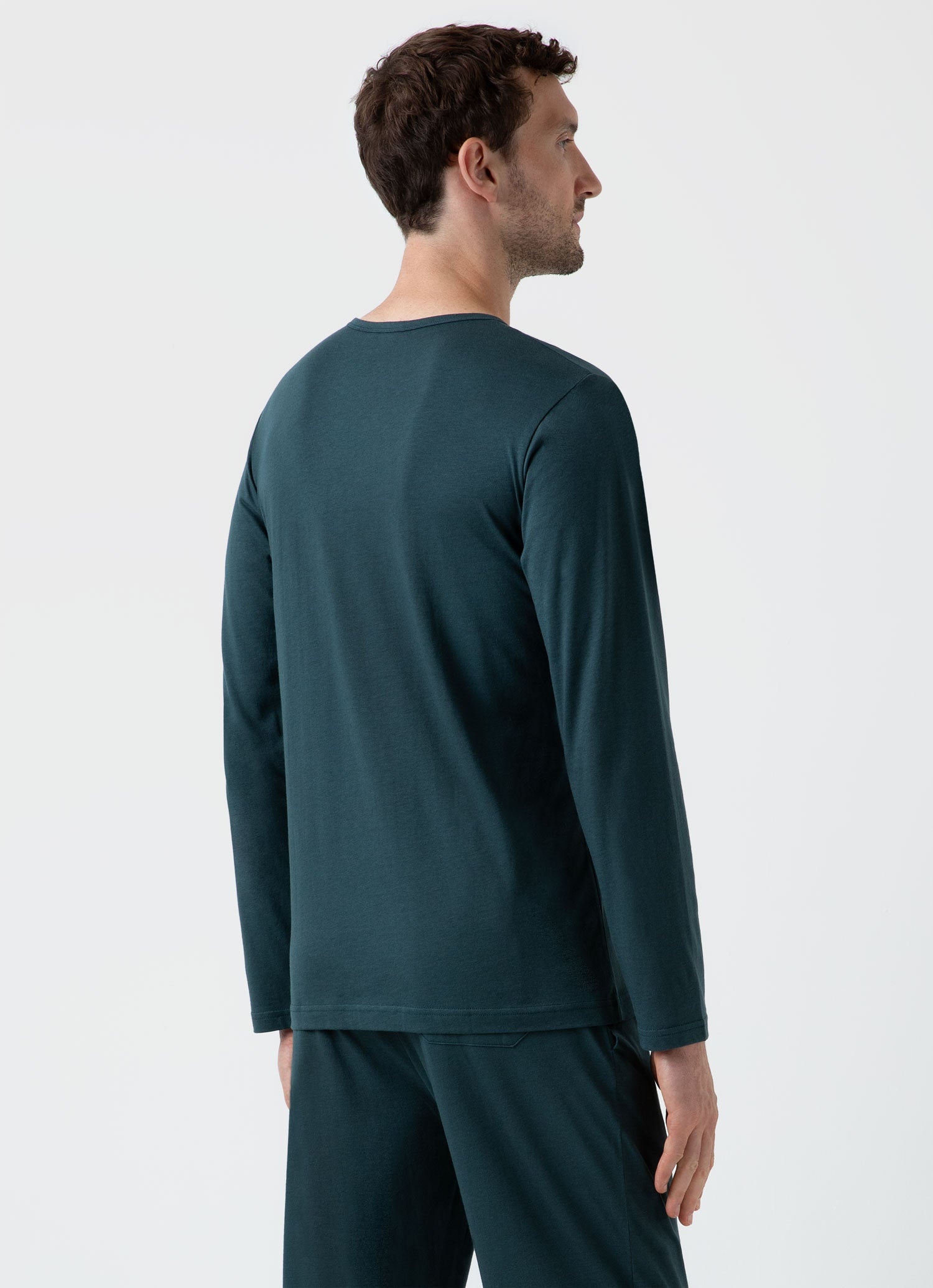 Long Sleeve Cotton Modal Lounge T‑shirt - 5