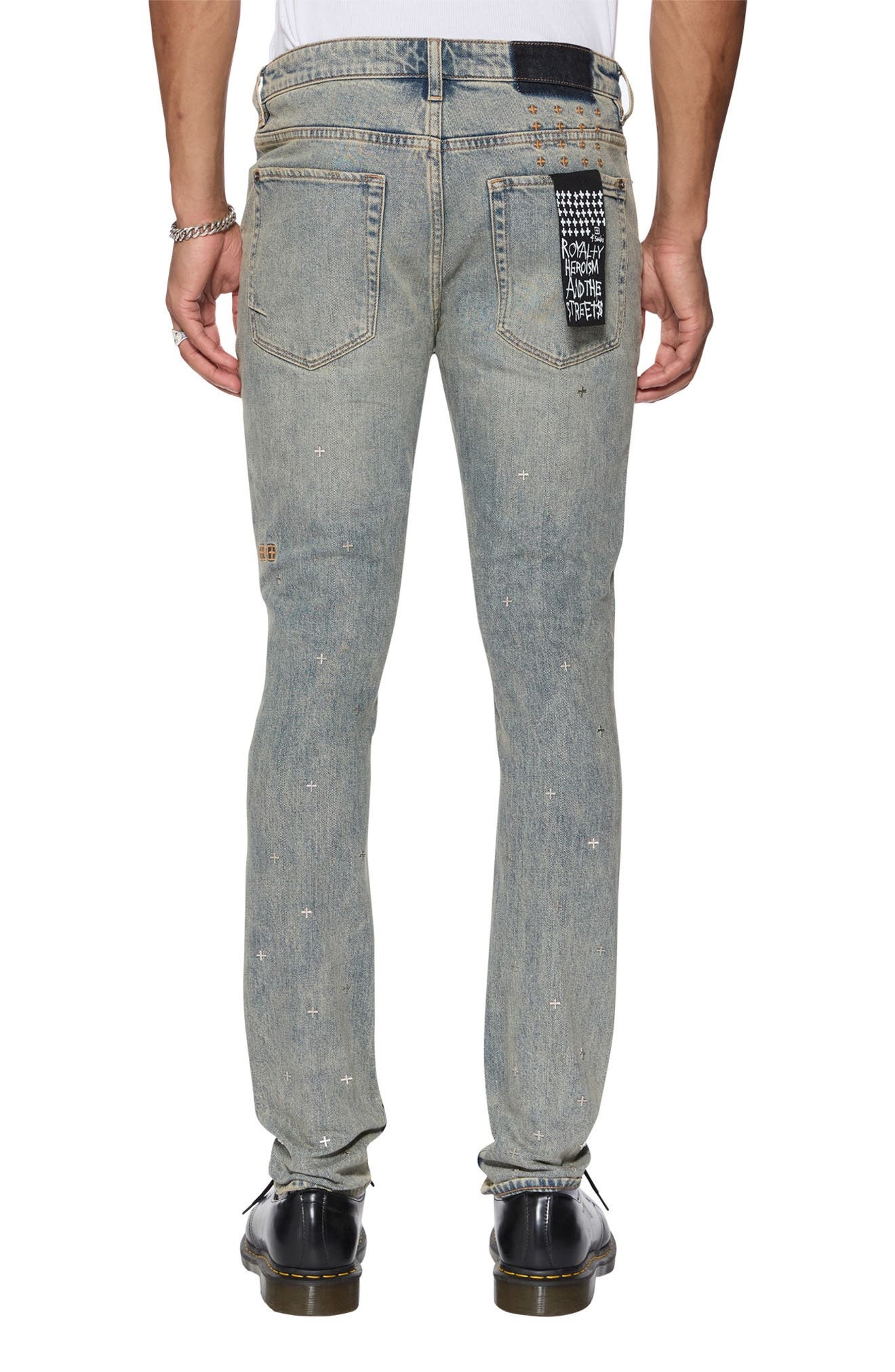 Ksubi Van Winkle Stagelight Metalik Skinny Jeans in Denim at Nordstrom - 2