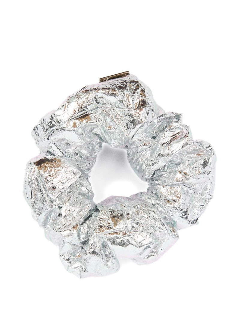 MM6 Maison Margiela logo-plaque metallic hair band outlook