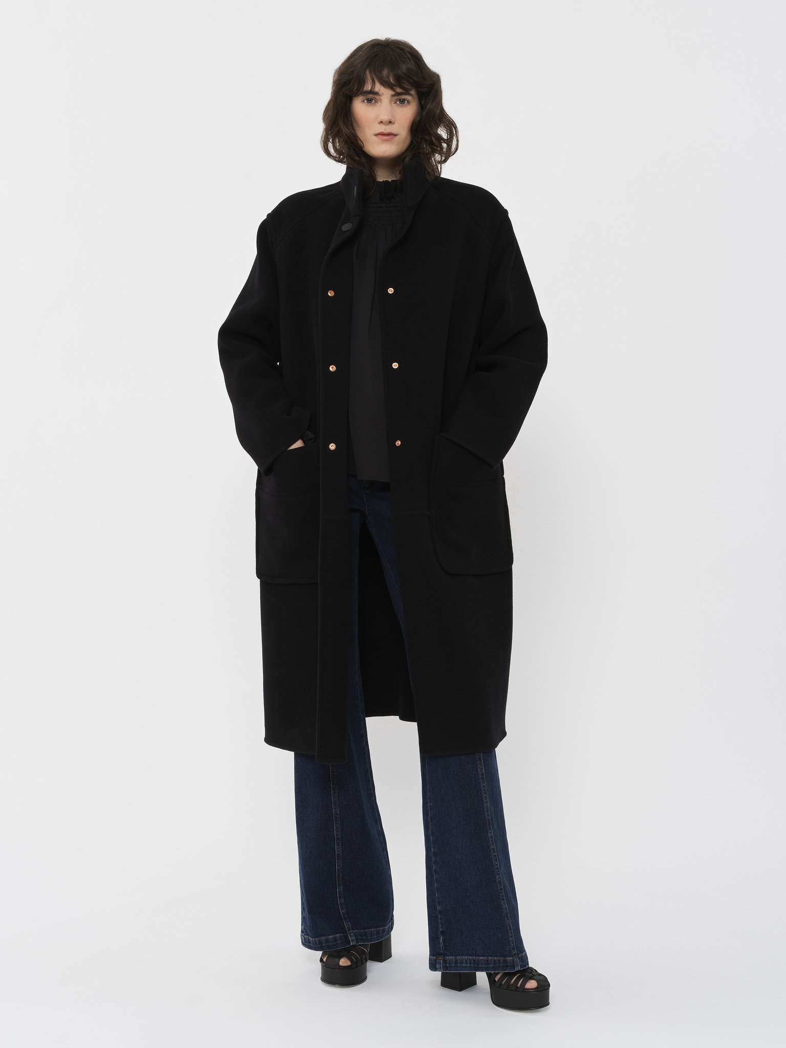 HIGH-NECK COAT - 6