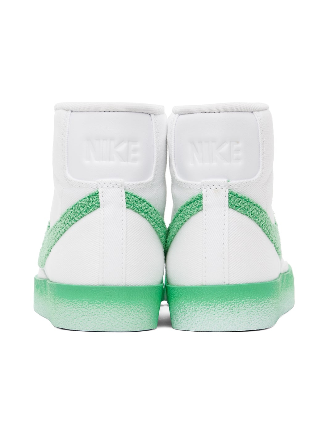 White & Green Blazer Mid '77 Sneakers - 2