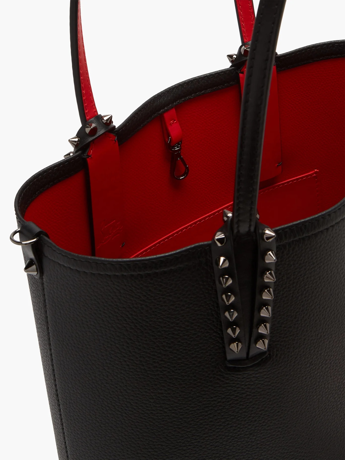 Cabata studded leather tote bag - 5