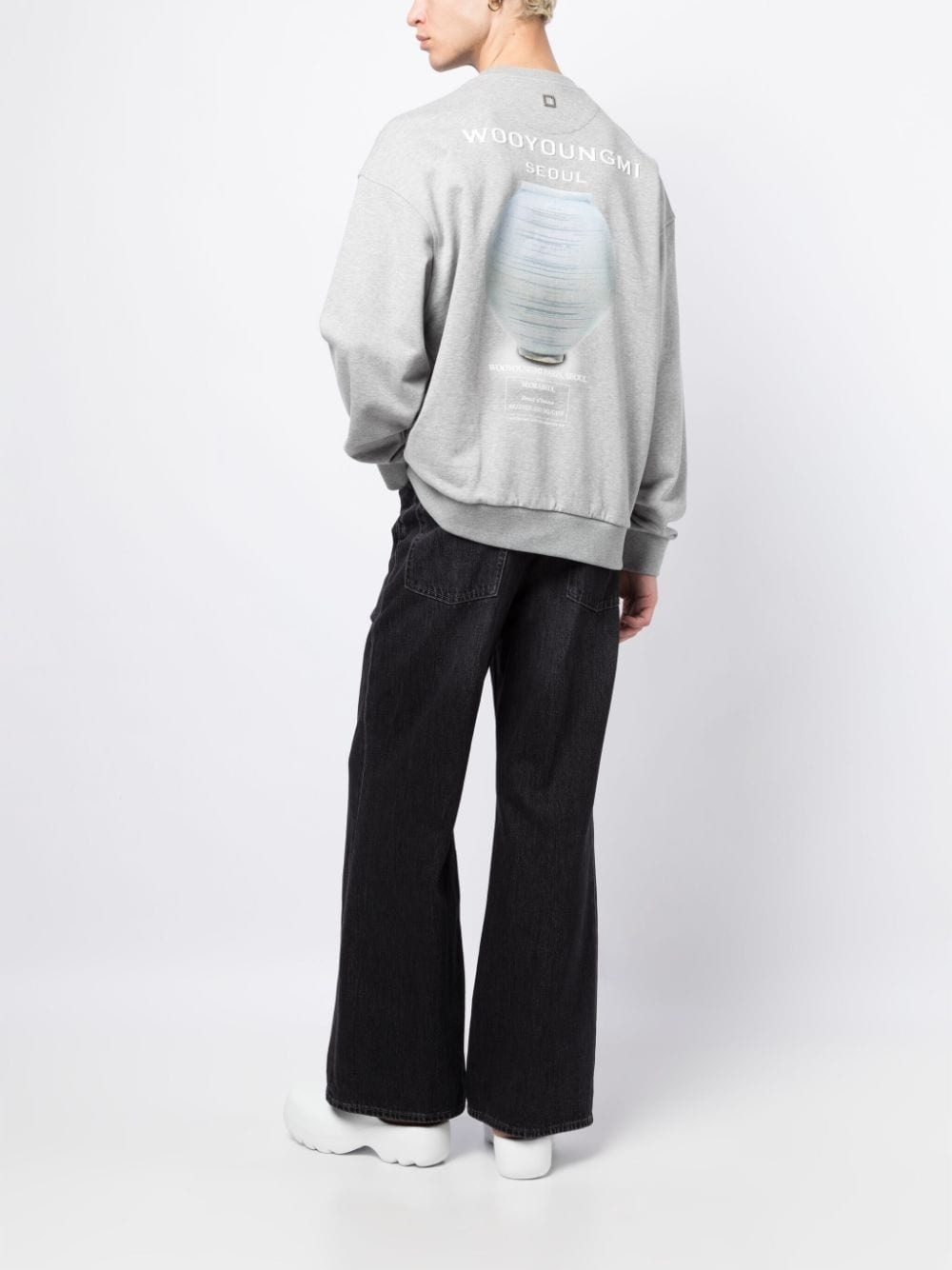 logo-embossed cotton sweatshirt - 2
