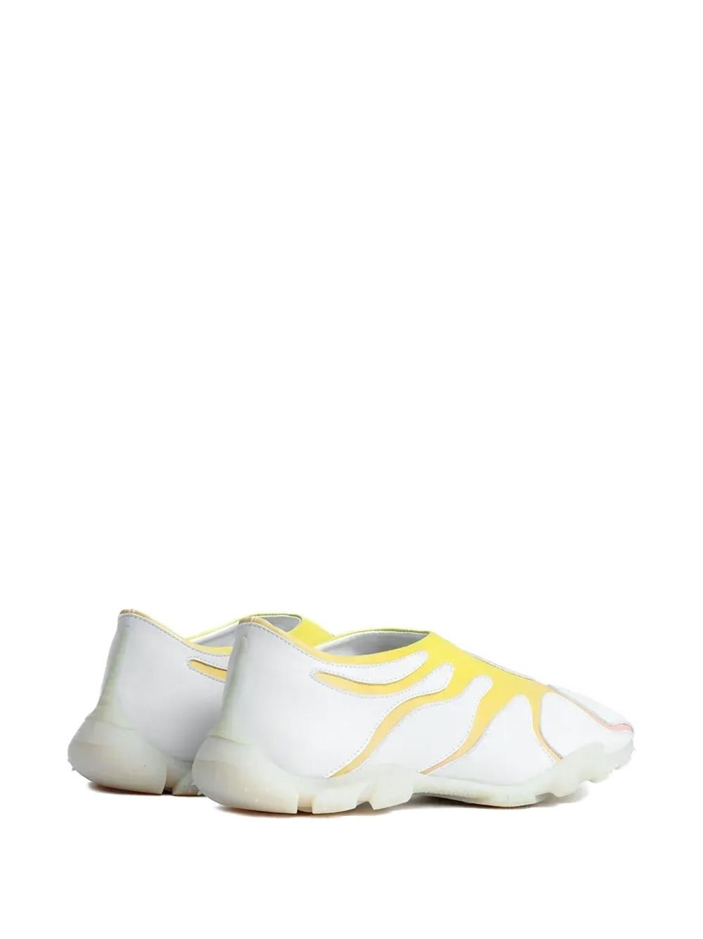 wave-patterned slip-on sneakers - 4