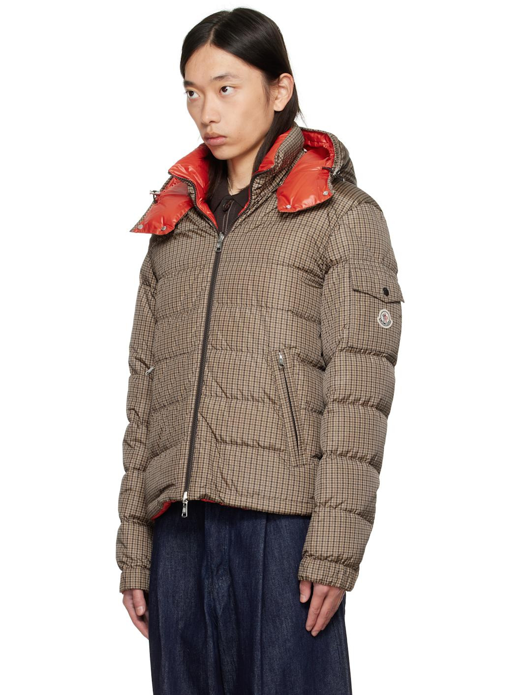 Brown & Orange Jonage Reversible Short Down Jacket - 4