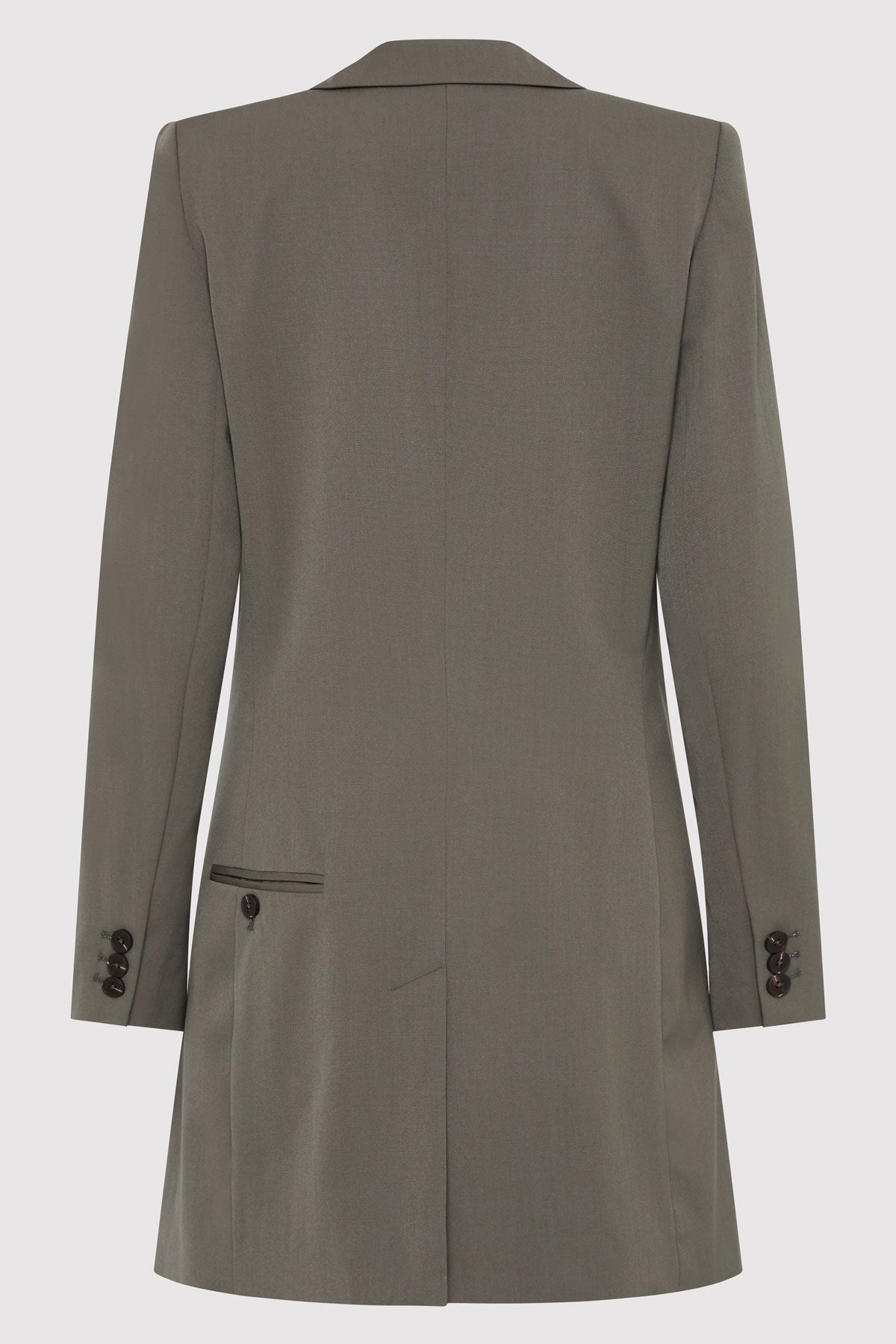 Longline Jacket - Smokey Olive - 8