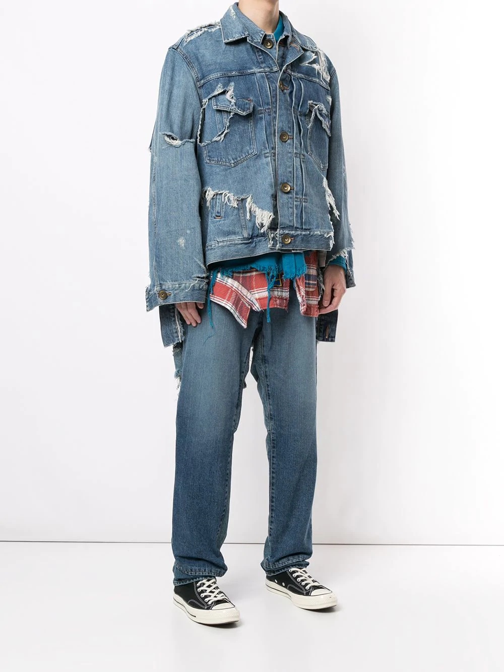 Broken Layer denim jacket - 3