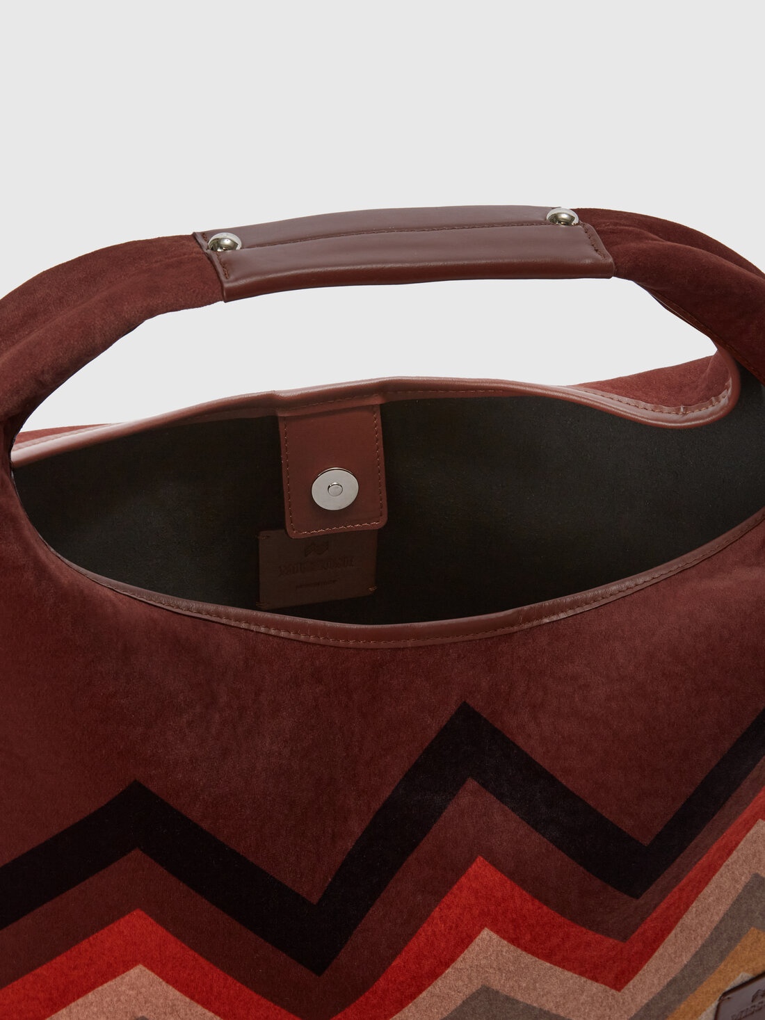Handbag in zig zag fabric - 4
