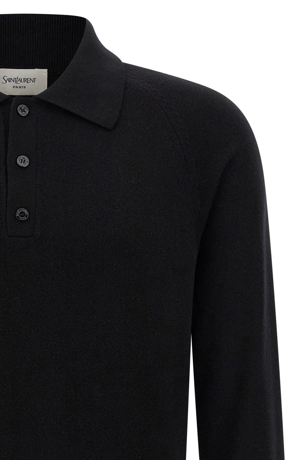 Saint Laurent Men Wool Polo Shirt - 3