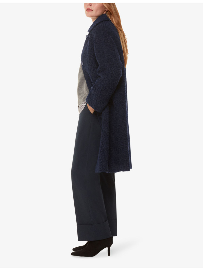 Romy collared boucle wool-blend coat 3