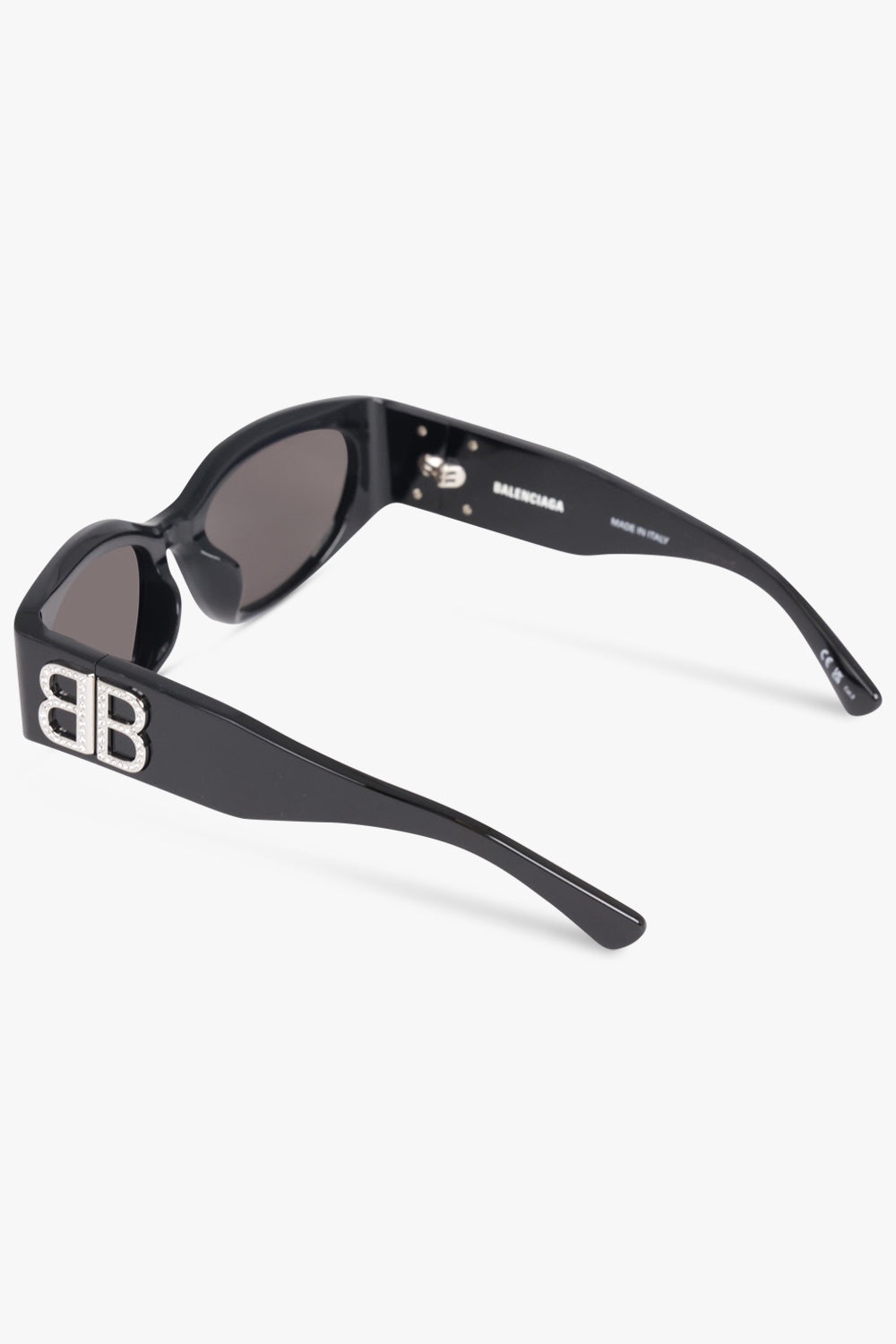 BB0324SK ROUNDED CAT EYE SUNGLASSES | BLACK/GREY - 3