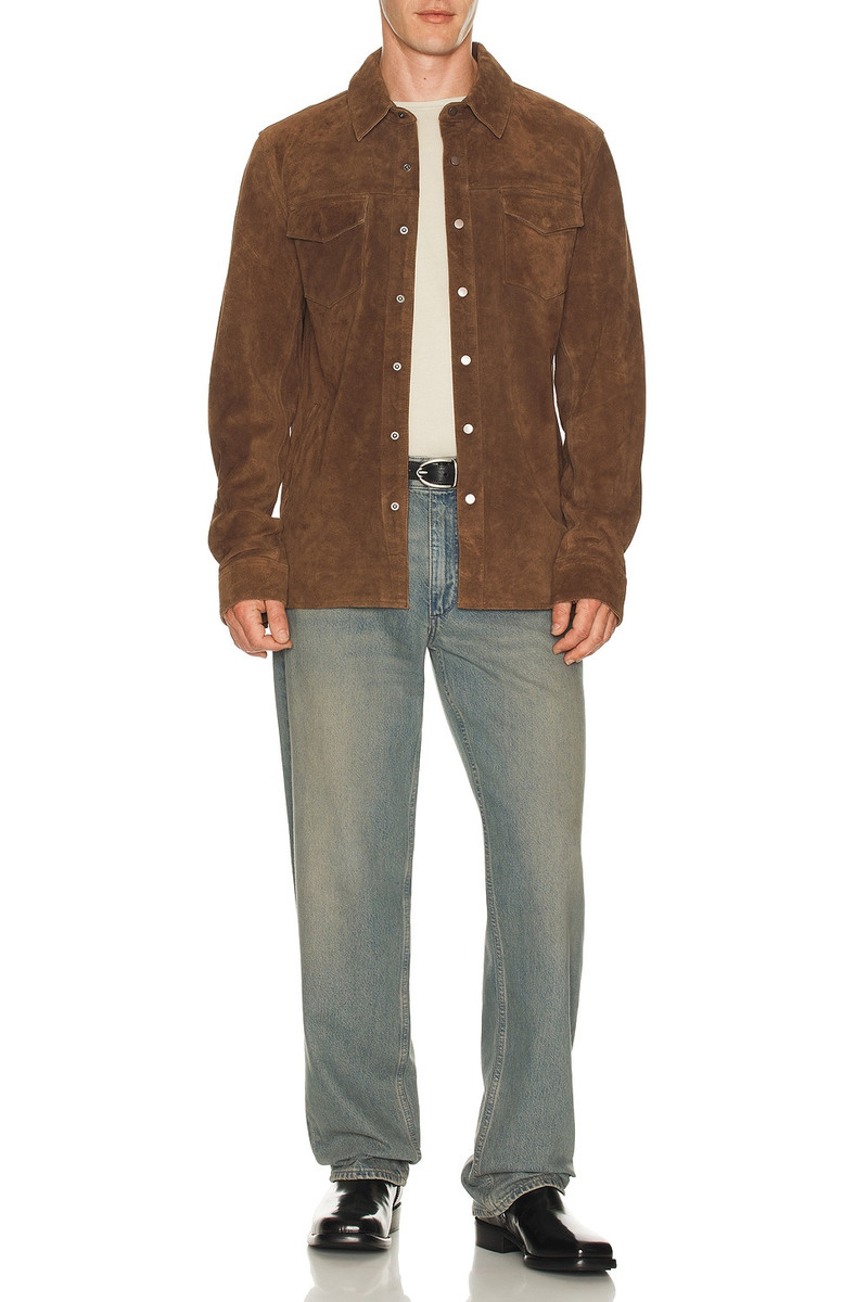 ALLSAINTS Sully Suede Shirt Jacket outlook