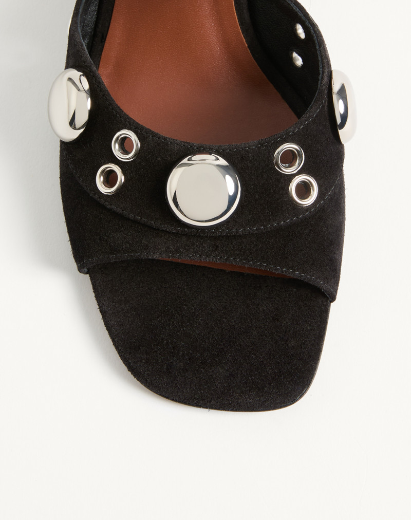 Valentino NELLCÔTE SLIDE SANDAL IN SPLIT LEATHER 75MM outlook