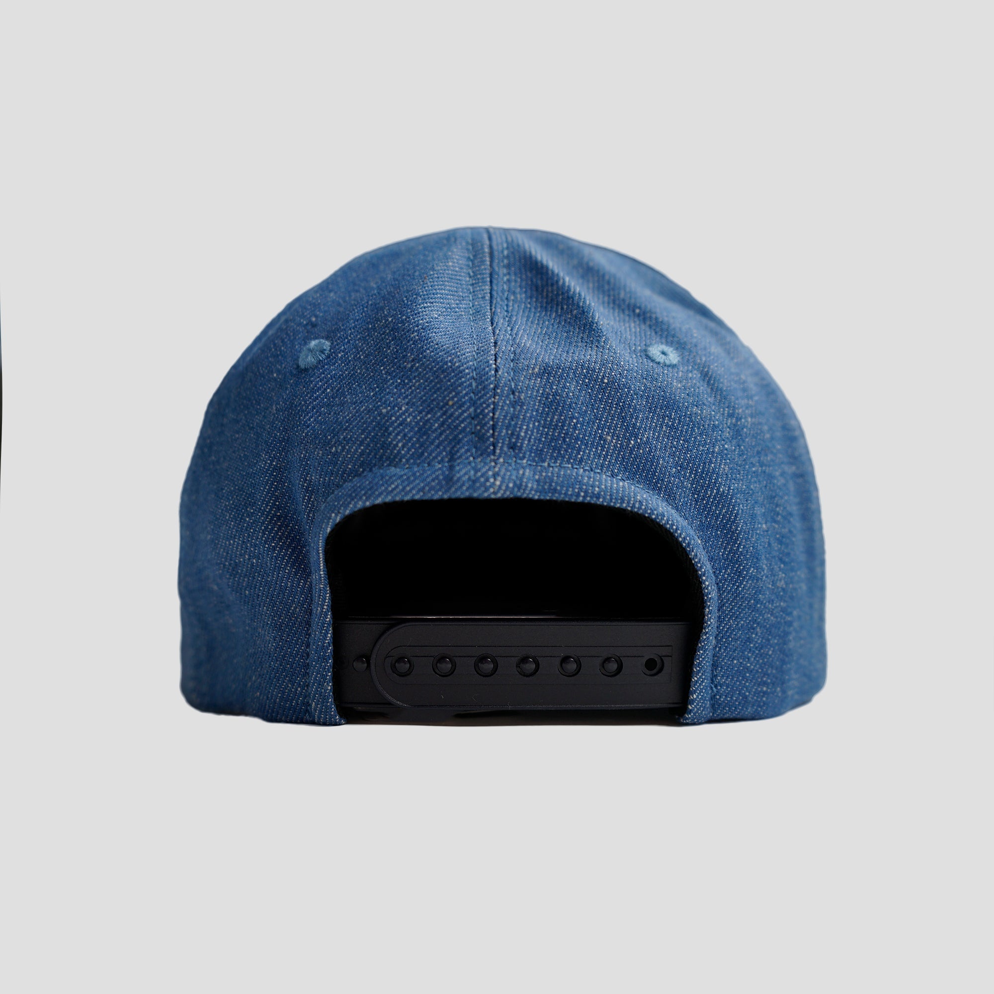 BRUSHED TWILL x DENIM 6PANNEL SNAP BACK CAP - 2