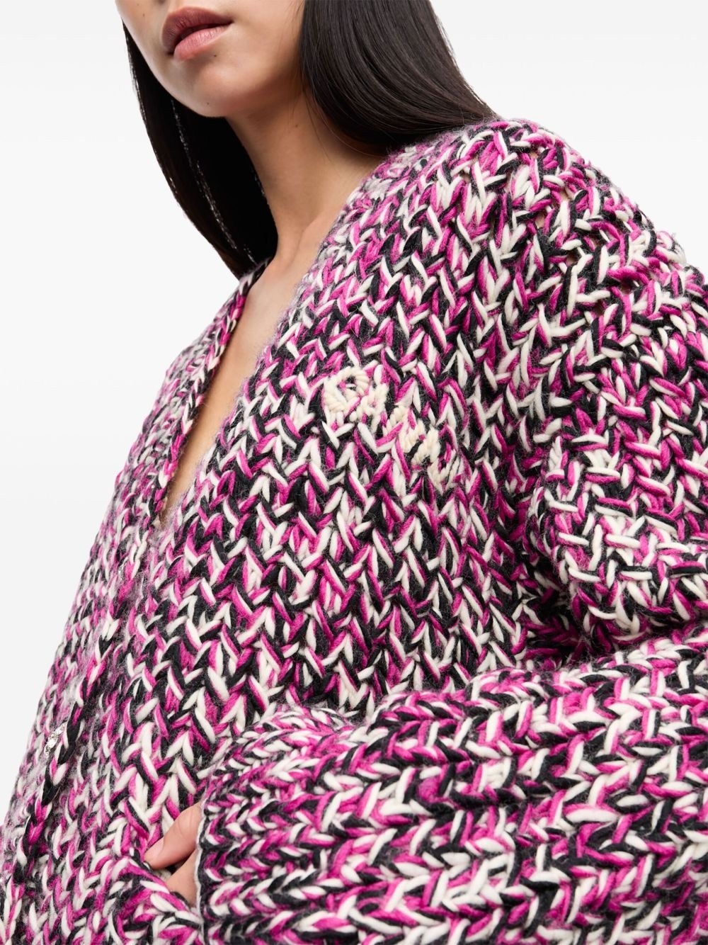 chunky-knit cardigan - 4