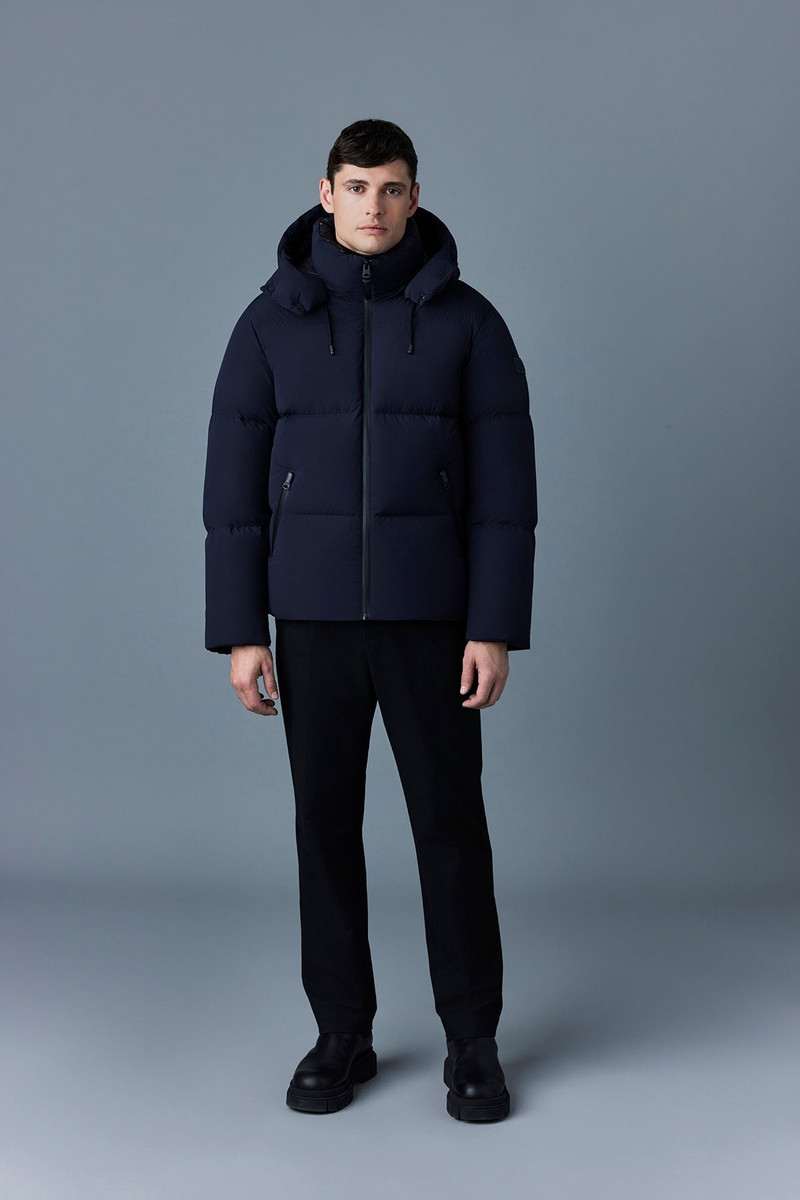MACKAGE KENT Stretch matt down jacket with hood outlook